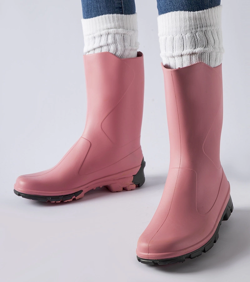 Różowe klasyczne kalosze