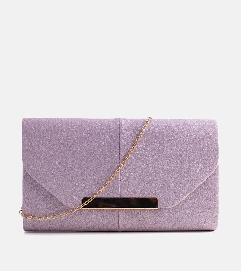 Różowa brokatowa torebka