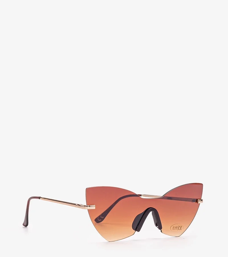 Brązowe okulary przeciwsłoneczne