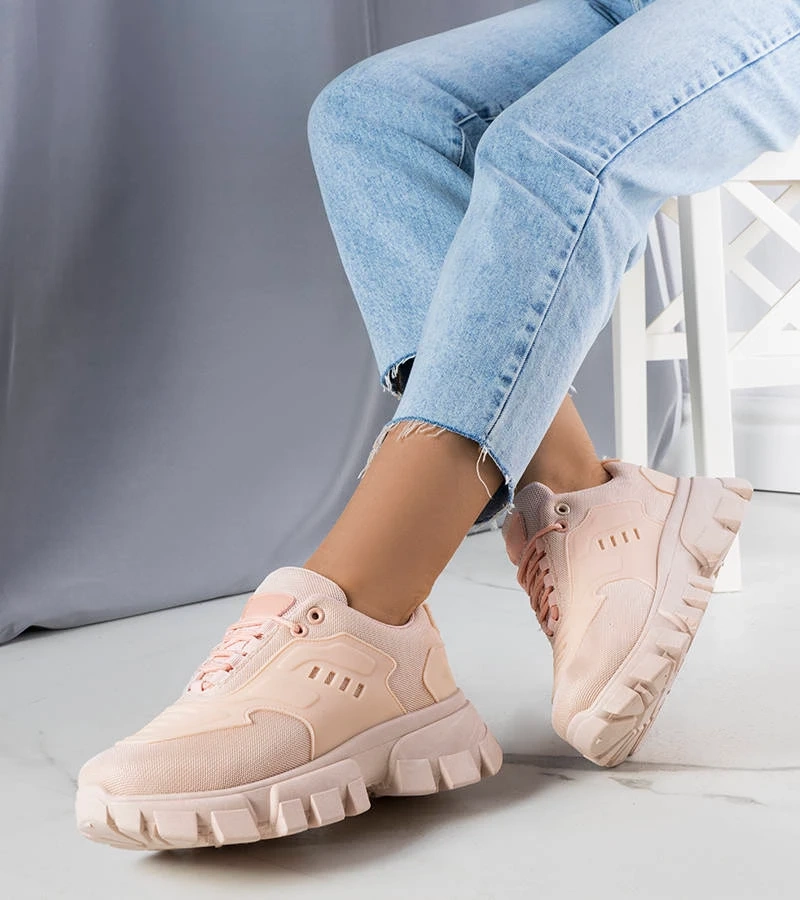 Różowe sportowe sneakersy