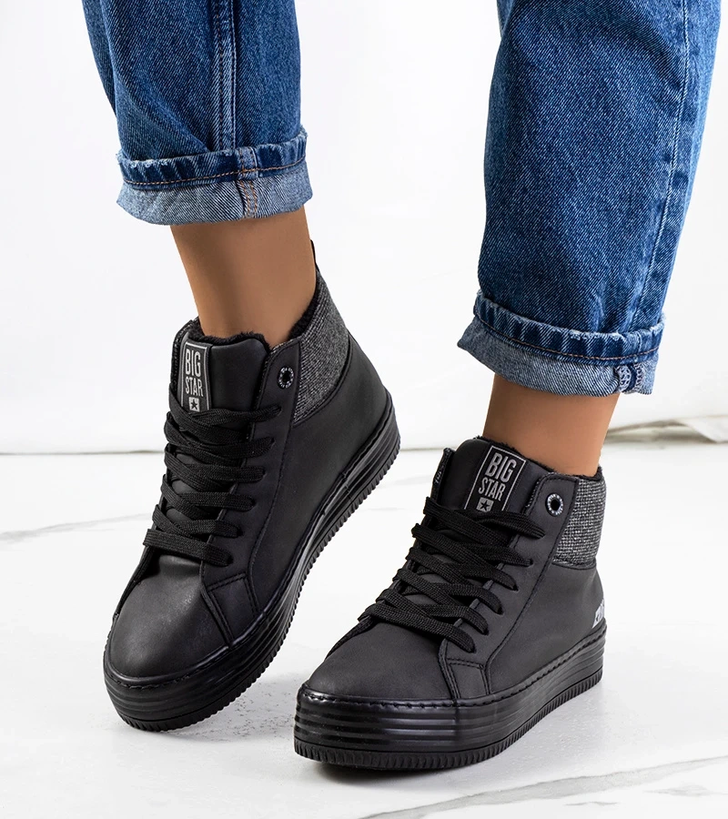 Trampki na koturnie ocieplane Big Star II274147