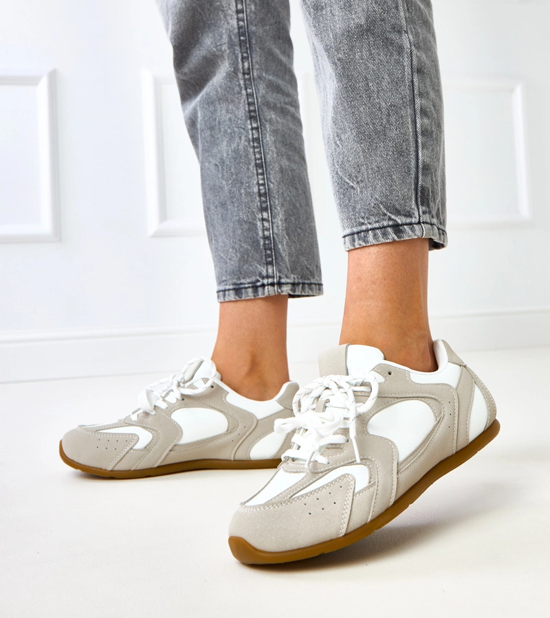 Hers białe damskie sneakersy sportowe