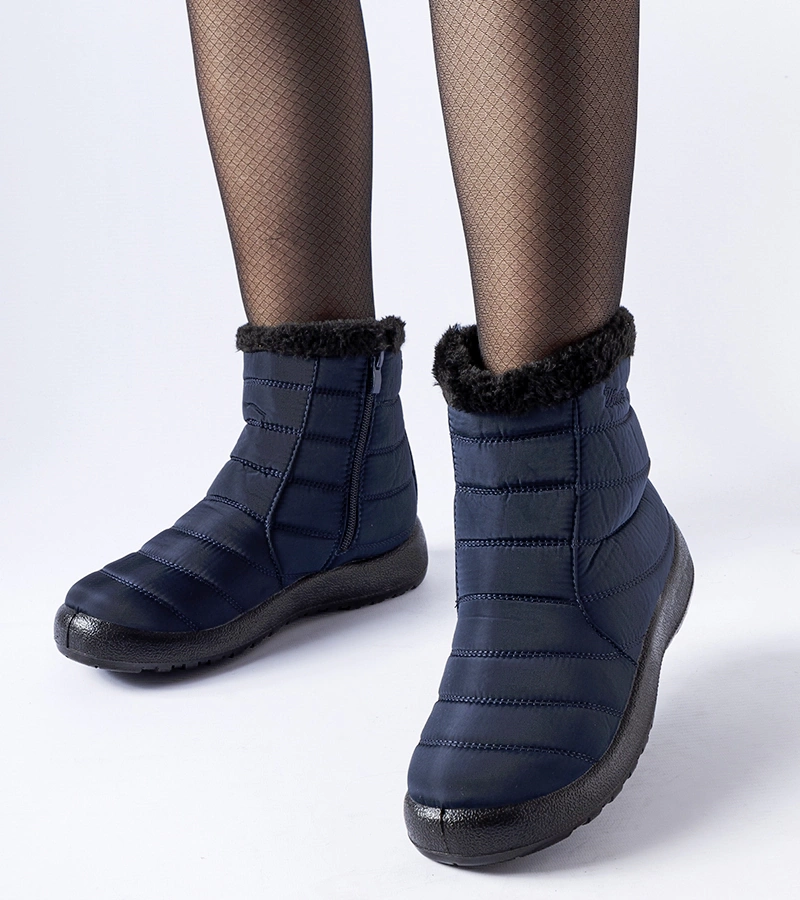 Granatowe ocieplane śniegowce