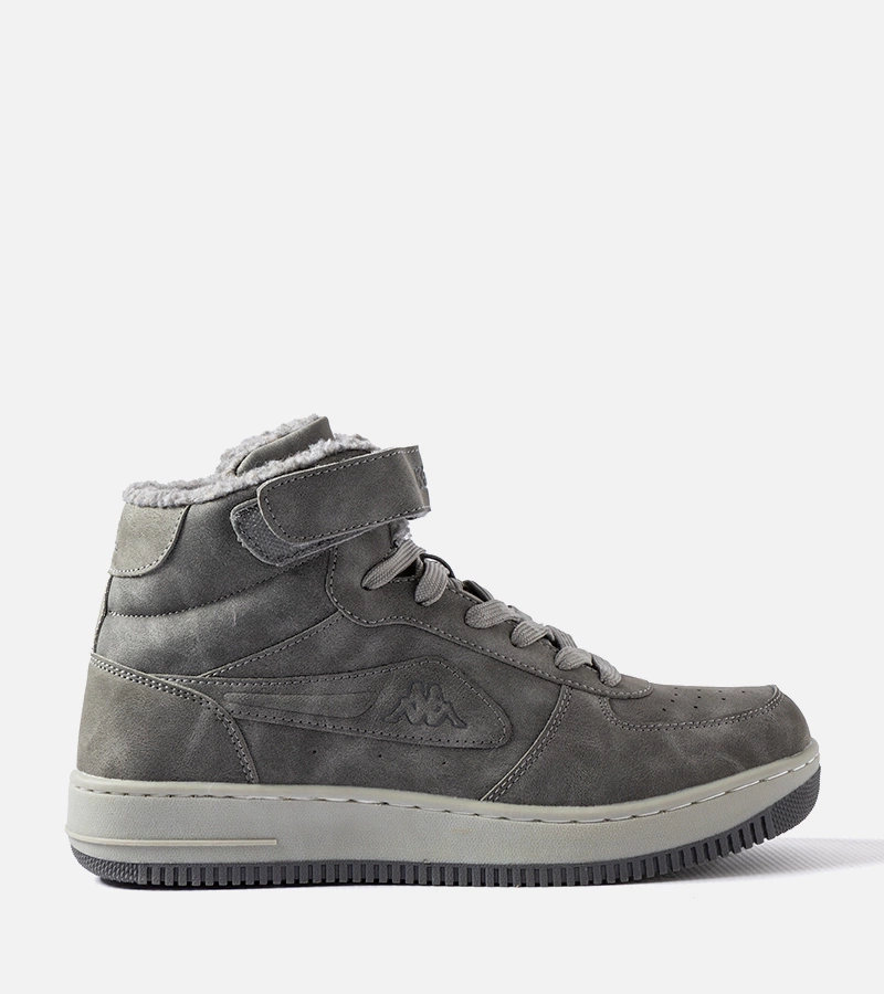 Szare ocieplane sportowe buty Kappa 242799 BASH
