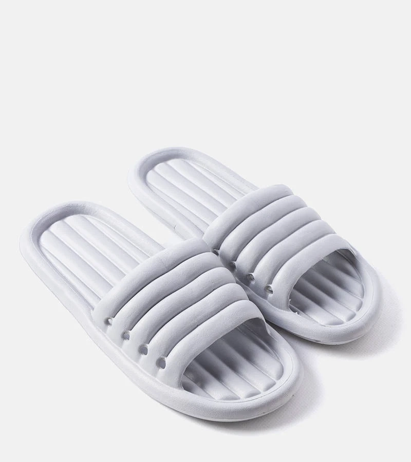 Szare męskie klapki