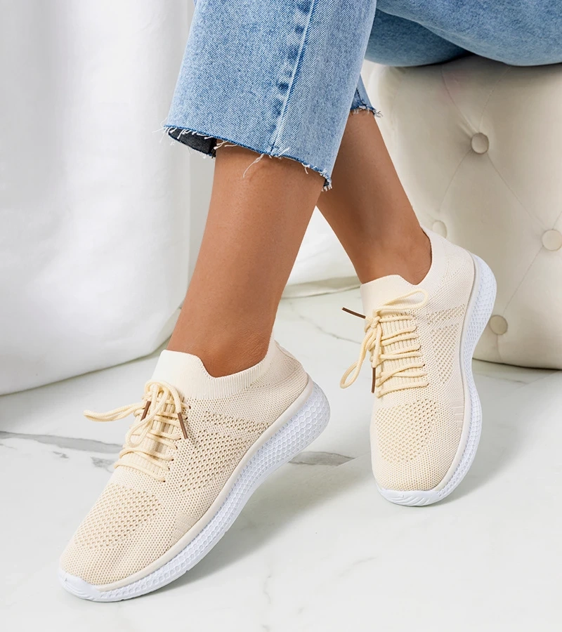 Buty sportowe beżowe