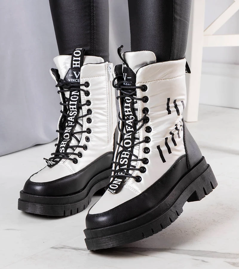 Srebrne ocieplane śniegowce