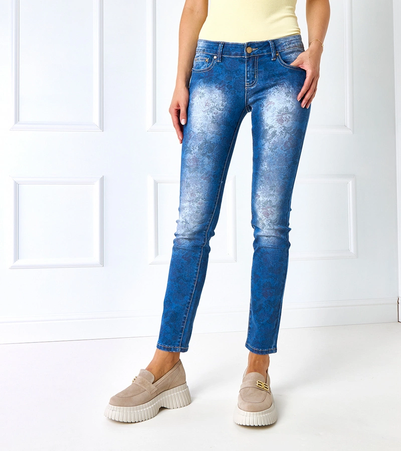 Niebieskie damskie spodnie