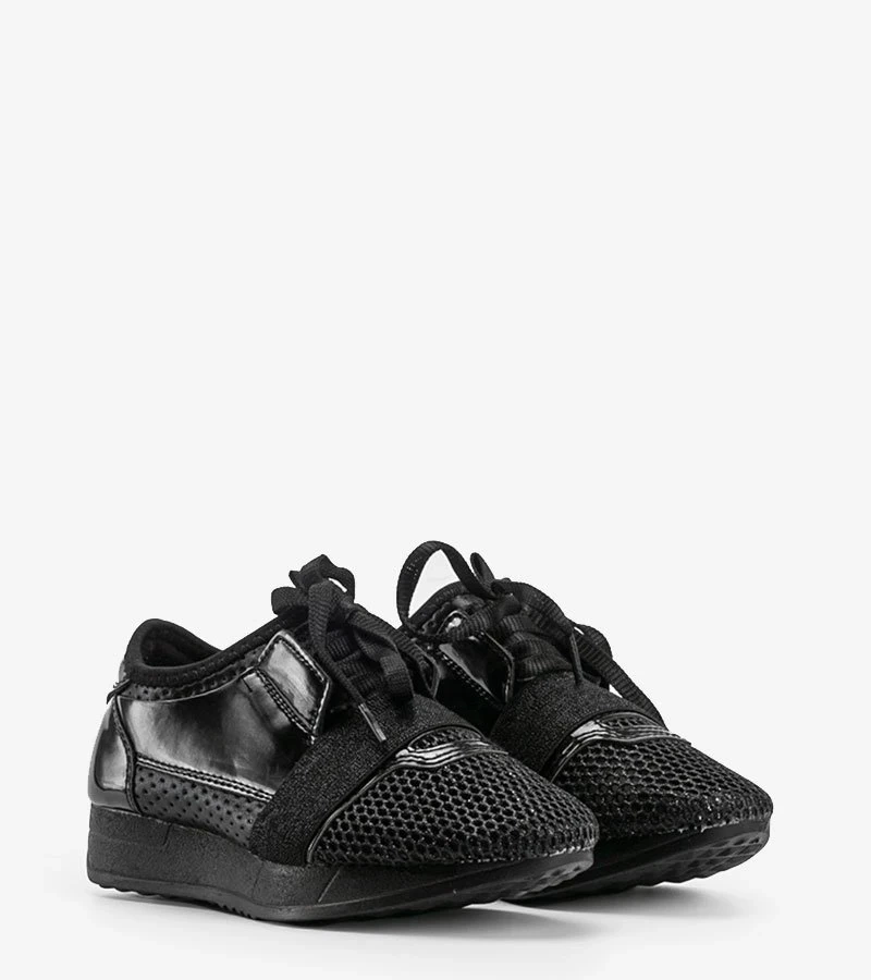 Czarne sneakersy dziecięce Kelli