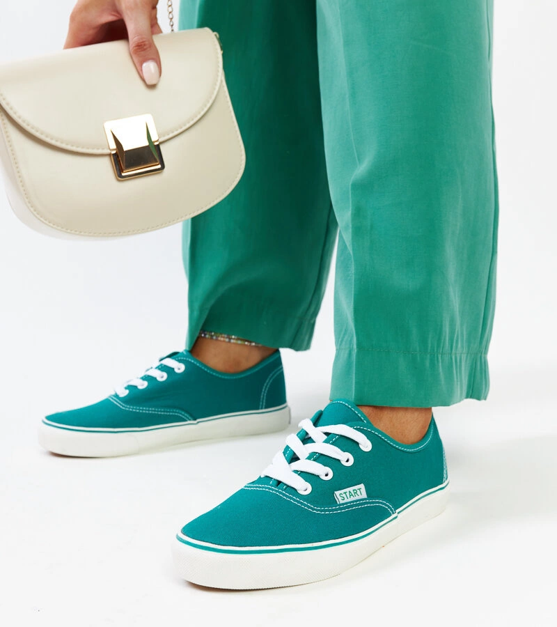 Zielone klasyczne tenisówki