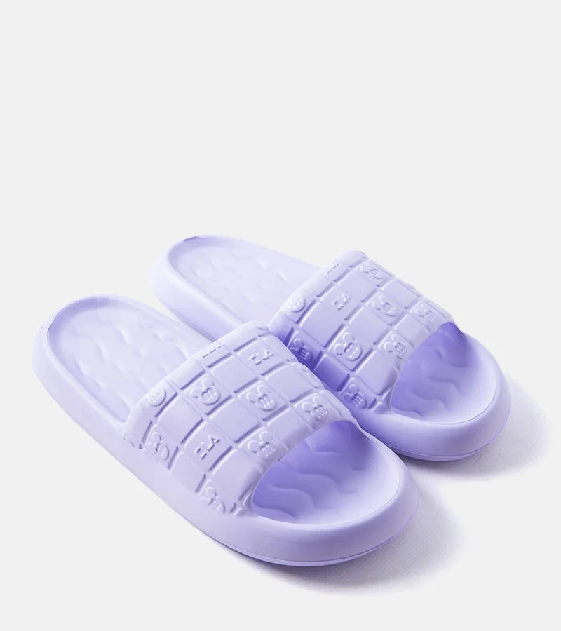 Fioletowe sportowe klapki