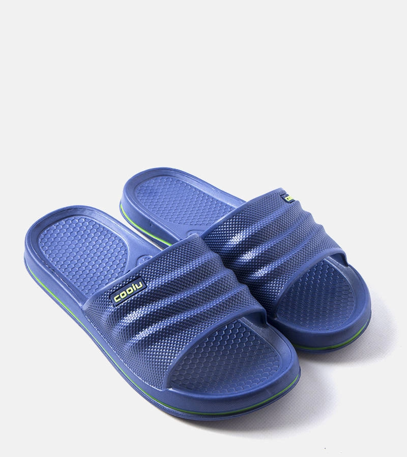 Granatowe męskie klapki