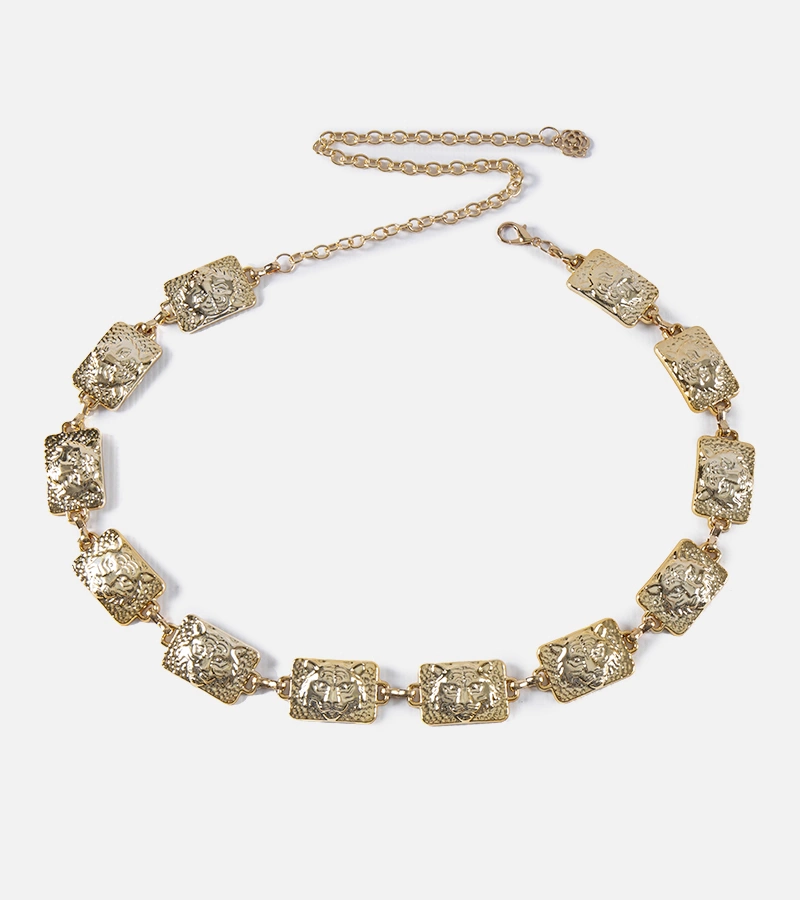 Złoty biżuteryjny pasek