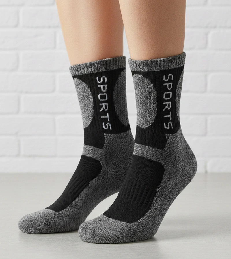 Czarne męskie ciepłe skarpetki Nerput