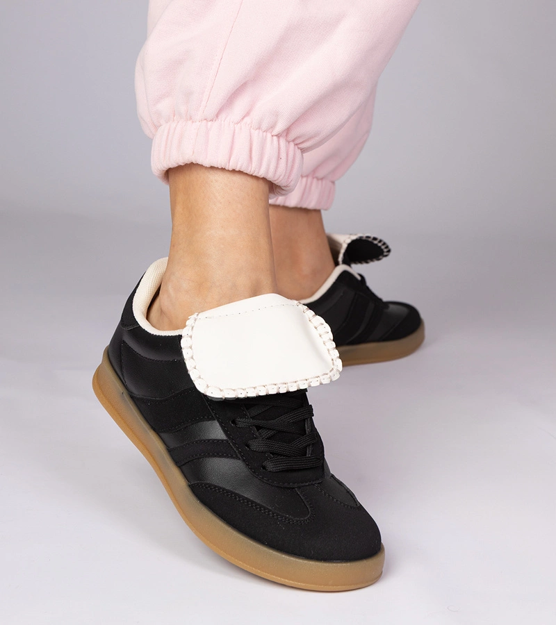 Hers Zielone sneakersy trampki damskie sportowe