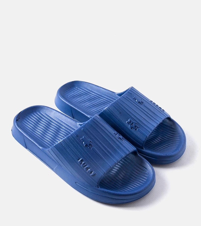 Granatowe męskie klapki