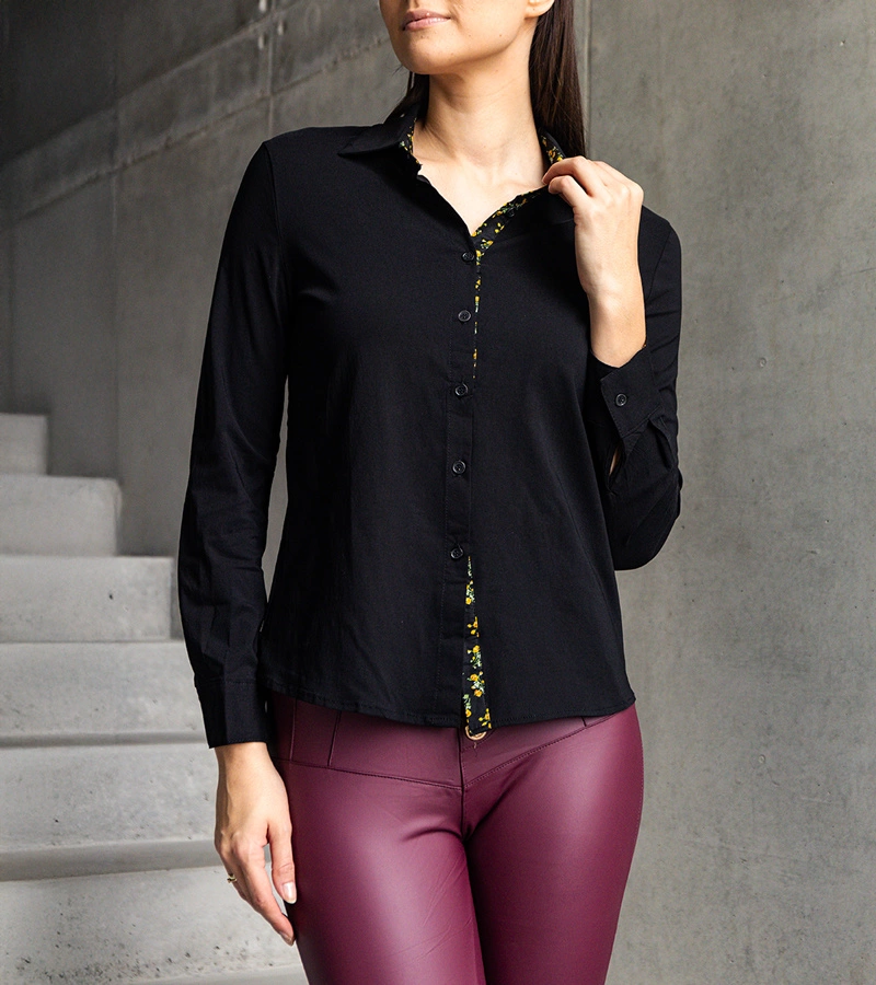 Czarna elegancka koszula