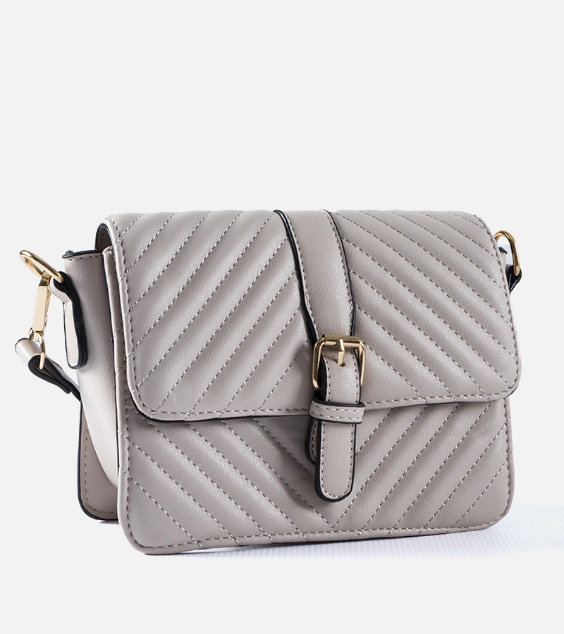 Beżowa pikowana listonoszka