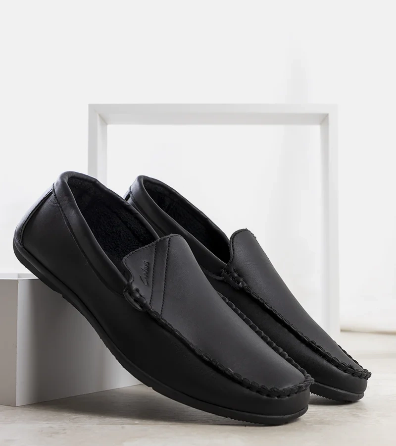 Czarne mokasyny męskie