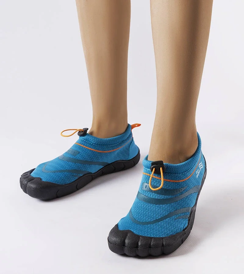 Niebeskie buty do wody z palcami Mors