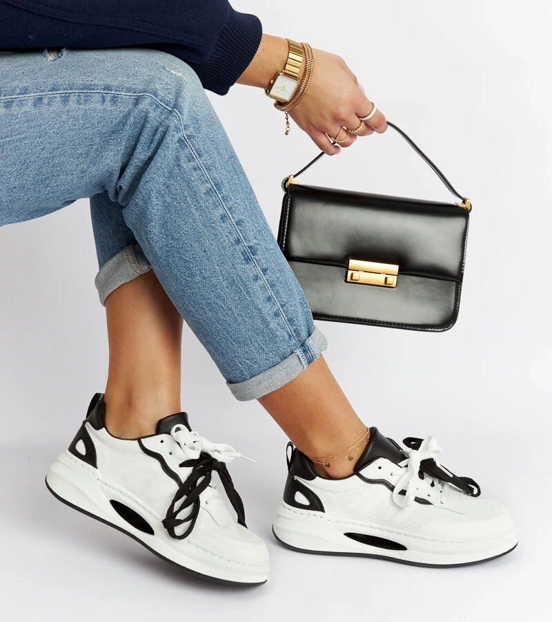 Biało-czarne sneakersy