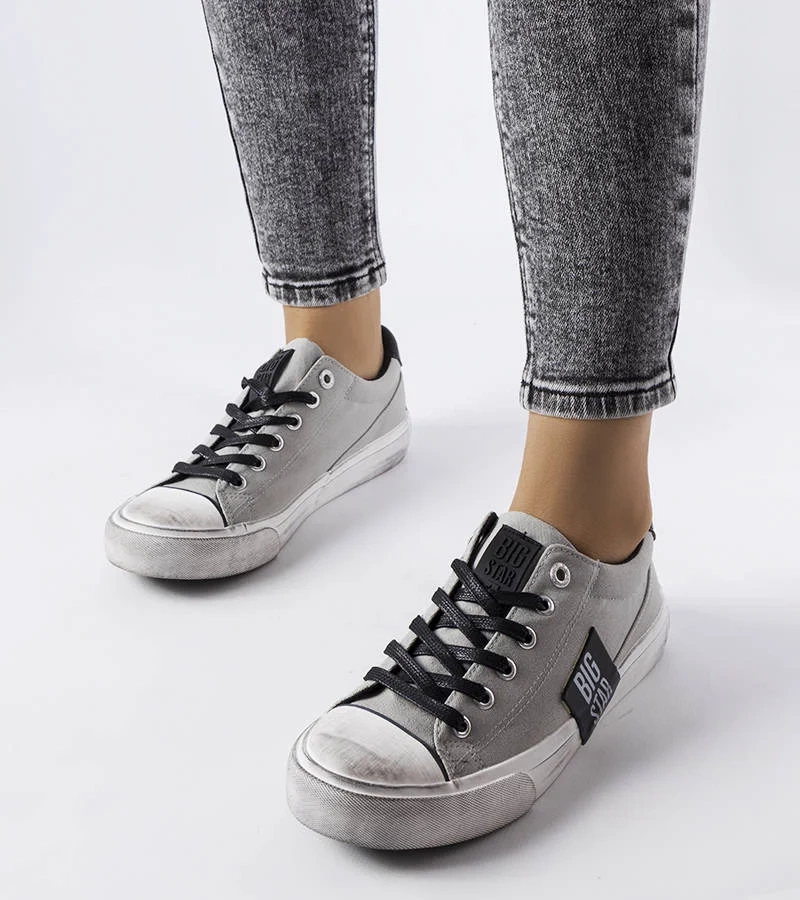 Szare trampki z przetarciami Big Star JJ274353