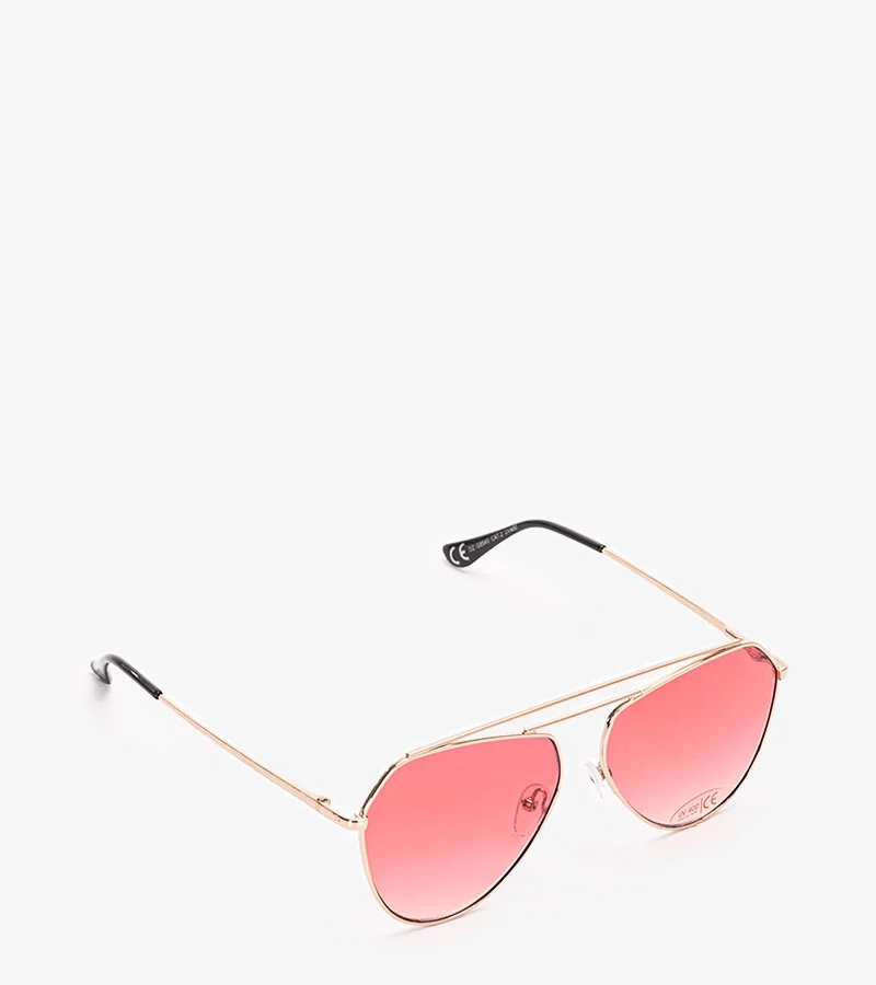 Różowe okulary pilotki