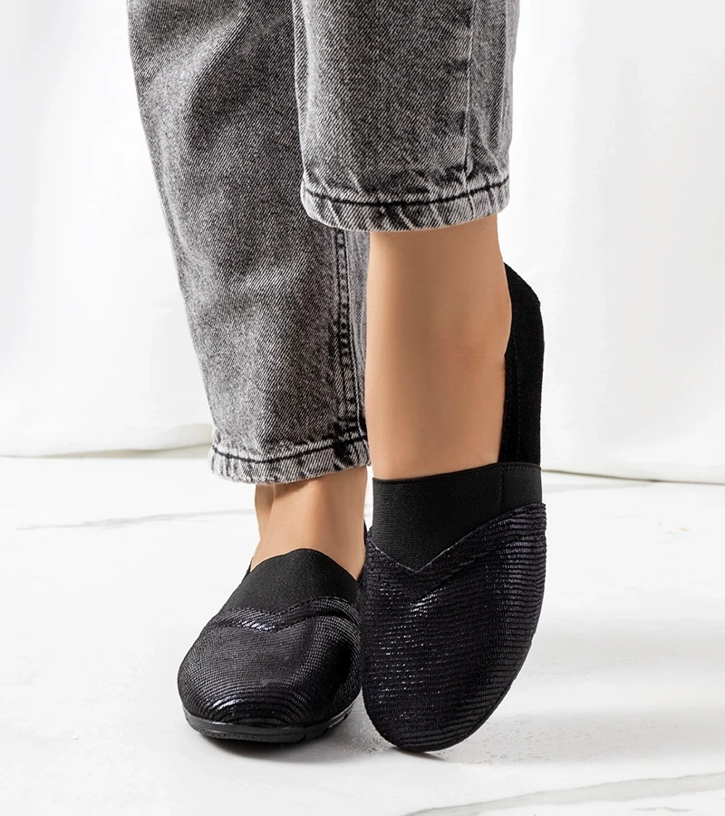 Skórzane czarne tenisówki