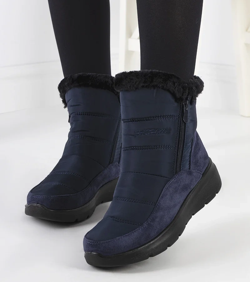 Granatowe śniegowce