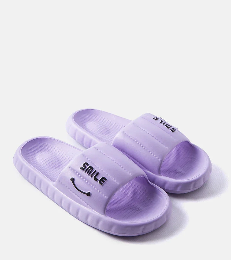 Fioletowe sportowe klapki