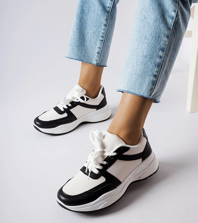 Czarno-Białe sneakersy