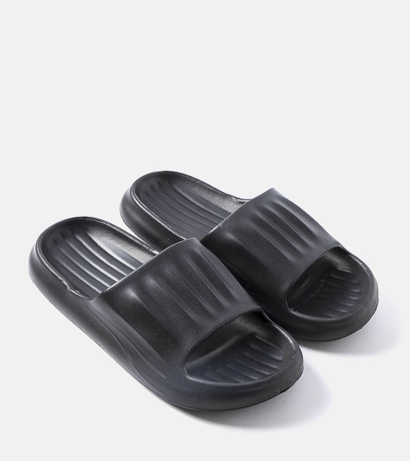 Czarne męskie klapki