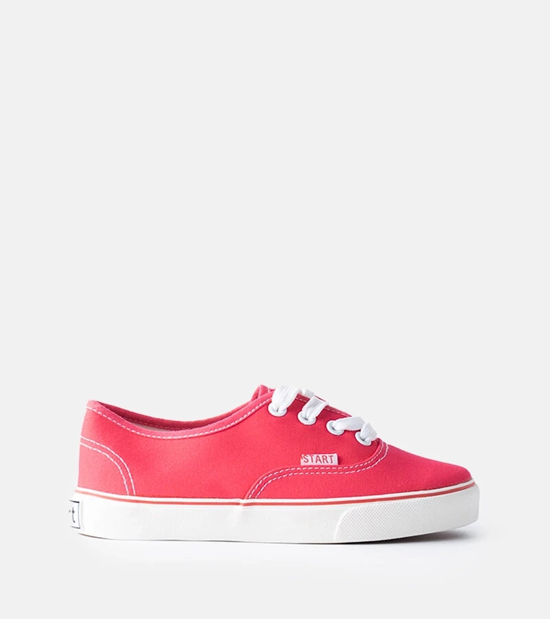 Ciemnoróżowe dziecięce tenisówki