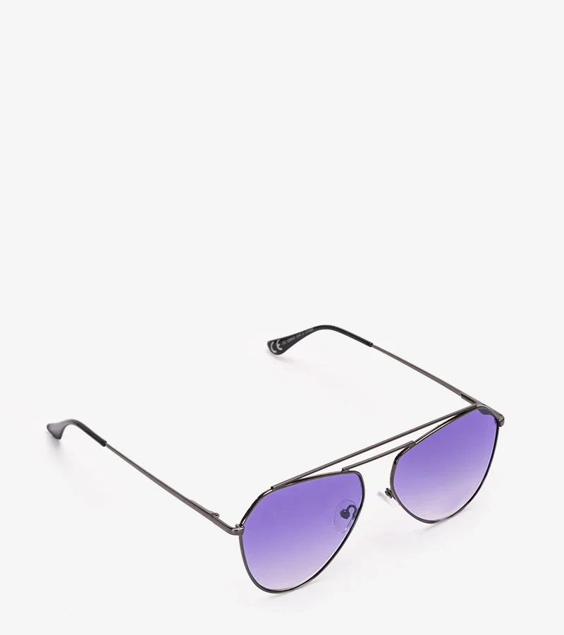 Fioletowe okulary pilotki
