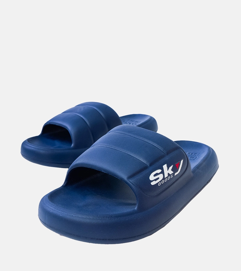 Hers Granatowe klapki męskie gumowe