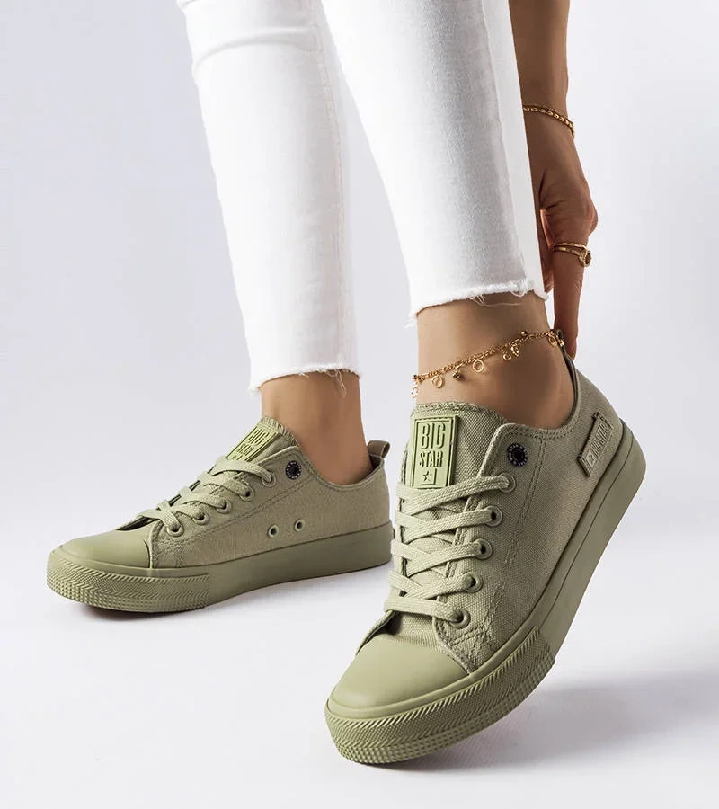 Tenisówki zielone Big Star LL274028