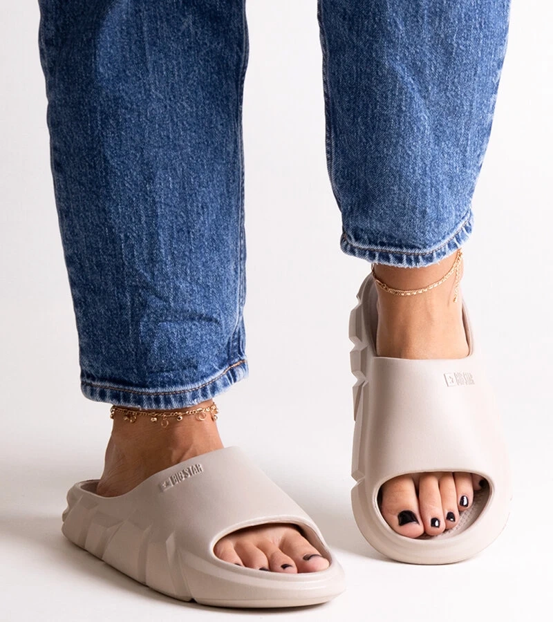 Beżowe klapki Big Star LL274593 801