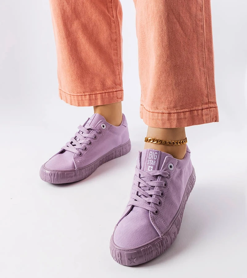 Fioletowe trampki Big Star JJ274416500