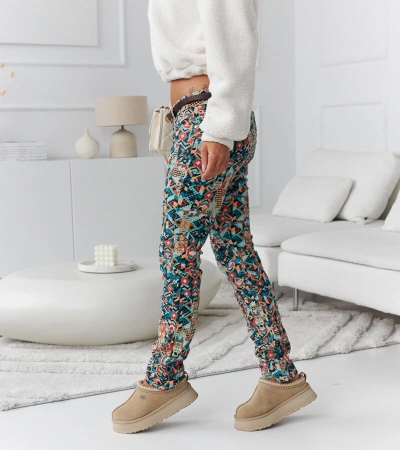 Wielokolorowe spodnie