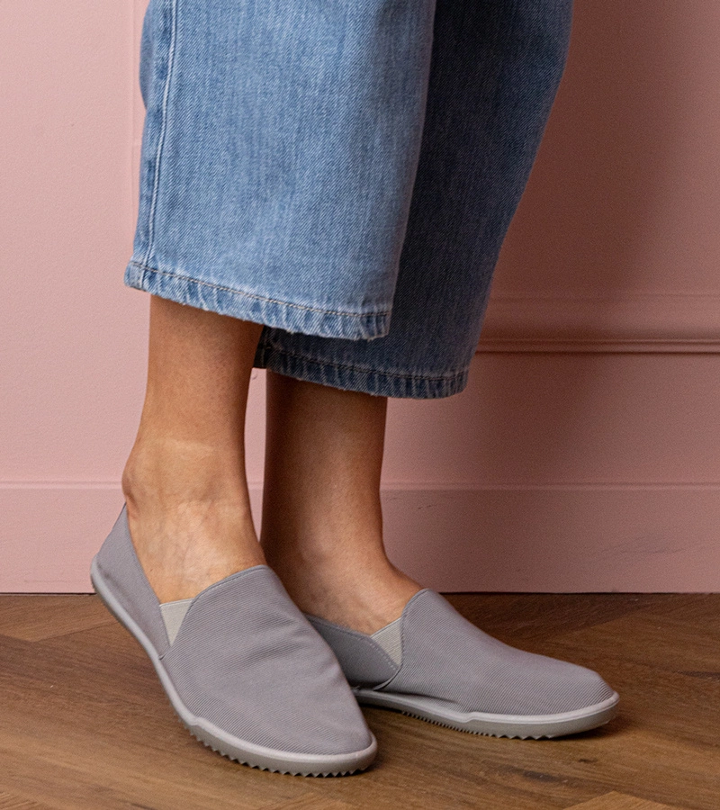 Hers Szare damskie wsuwane tenisówki