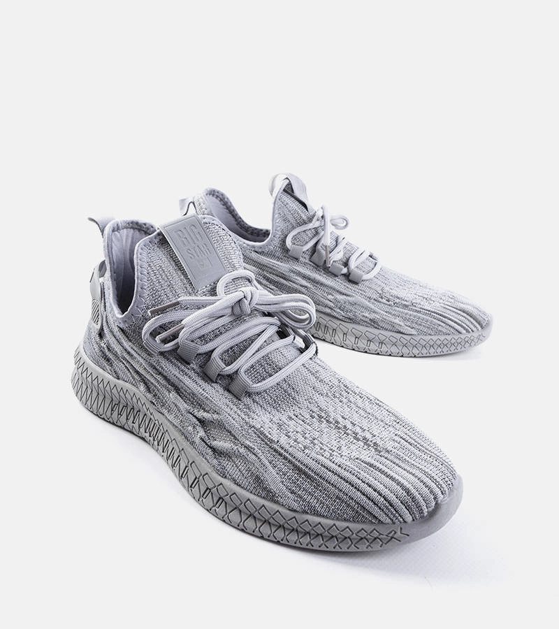 Szare sneakersy męskie Big Star LL174339