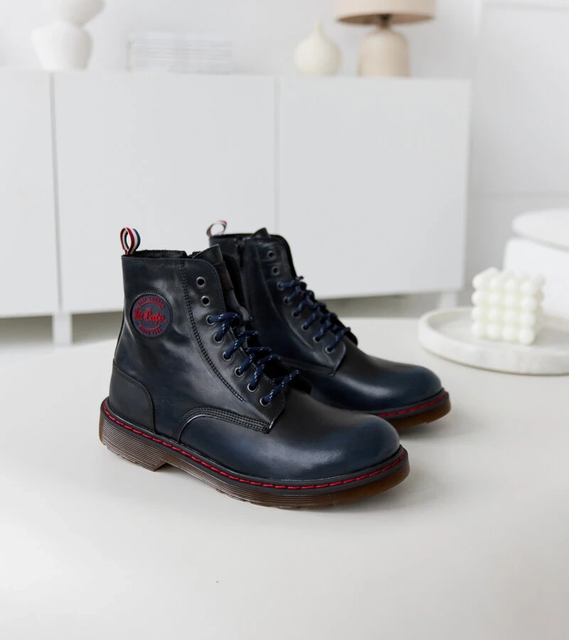 Granatowe trzewiki Lee Cooper LCJP-20-01-014