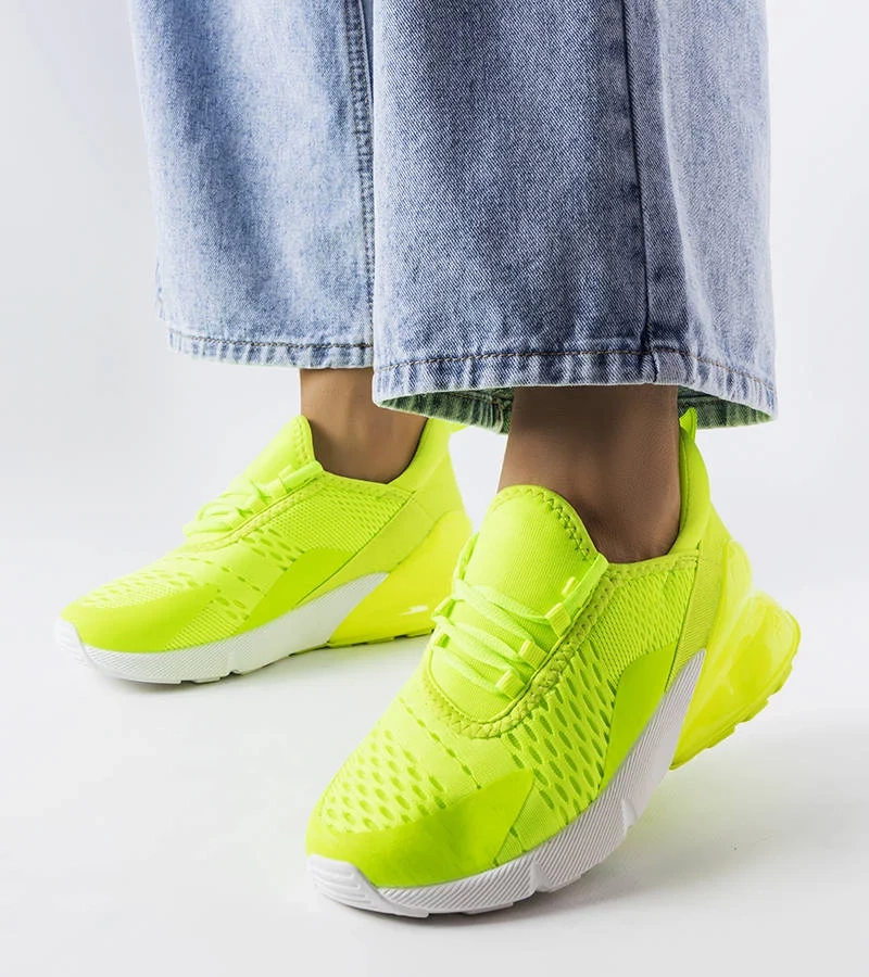 Neonowe sneakery sportowe