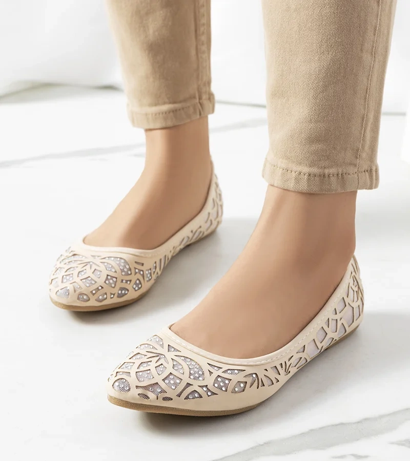 Baleriny ozdobione cyrkoniami