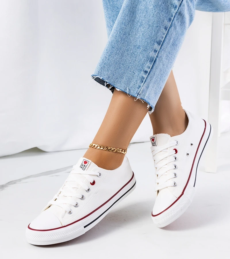 Białe trampki damskie