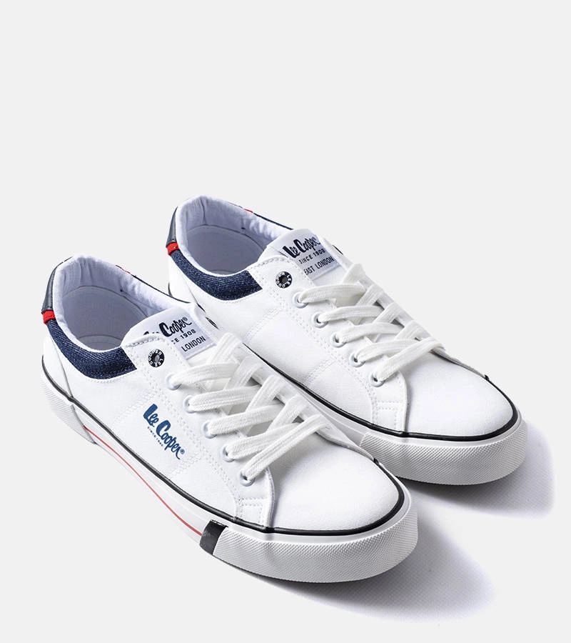 Białe trampki męskie Lee Cooper LCW-23-31-1835M