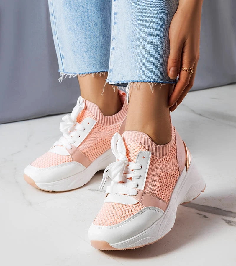 Różowe wsuwane sneakersy