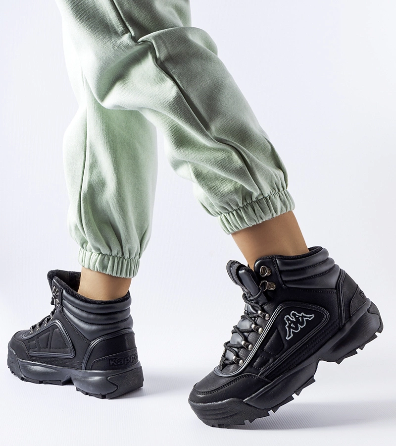 Czarne wysokie ciepłe buty Kappa 242968 Shivoo