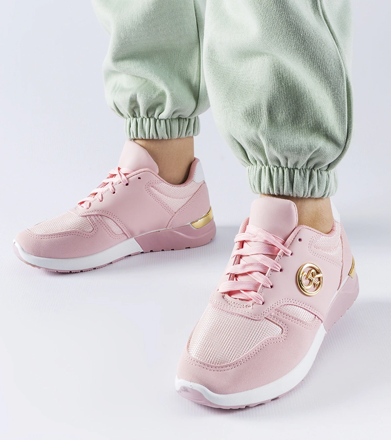 Różowe sportowe sneakersy