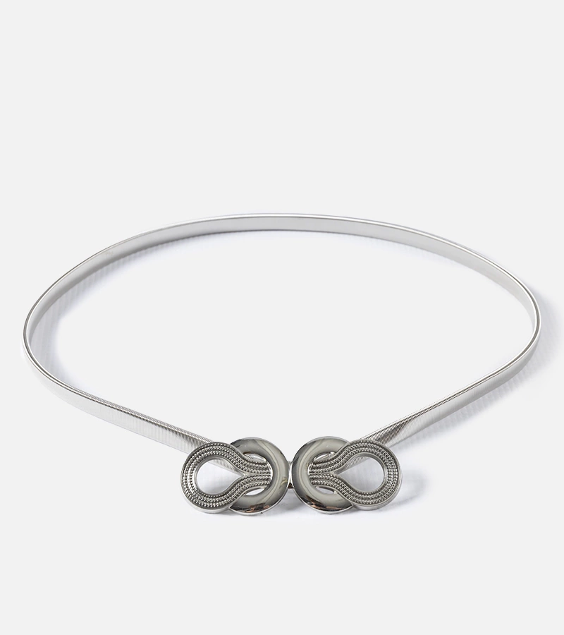 Srebrny elastyczny pasek